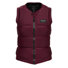Star Impact Vest Fzip Wake Women – Oxblood Red